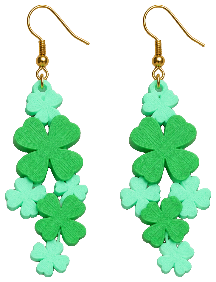 Shamrock Cluster Earrings — view 1