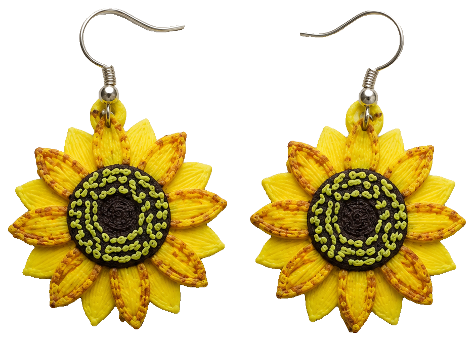 Sunflower Earrings by M&T_Fujawa — view 1