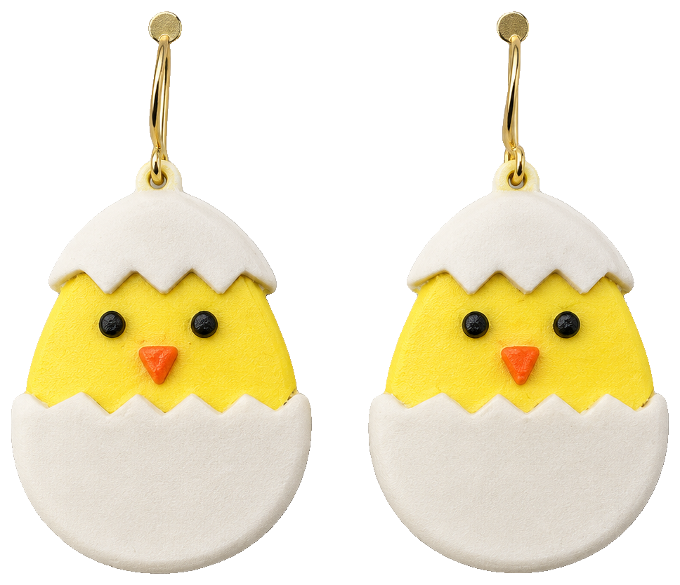 Easter Egg Earrings by KNDesigns3D — view 1