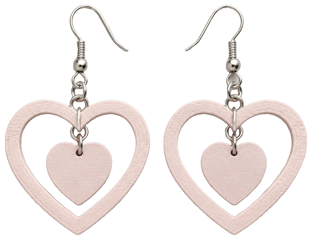 Heart Earring by Sparkify 3D — view 1