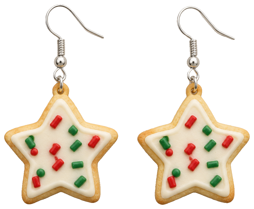 Christmas Sugar Cookie Earrings! 5 Styles — view 1