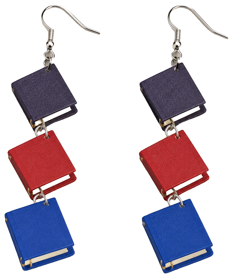 Book Earrings by Ojochris — view 1