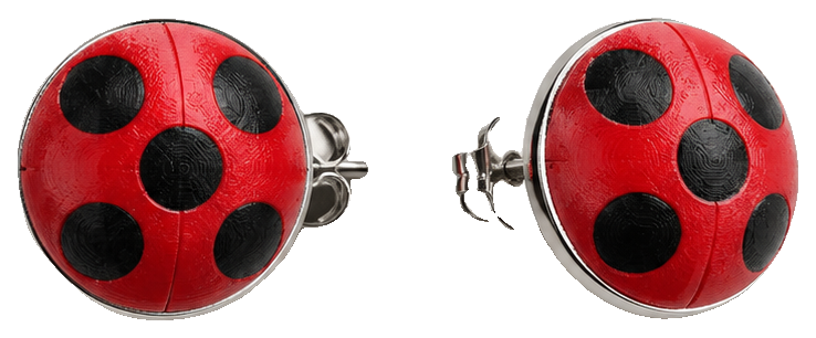 Ladybug Miraculous Earrings — view 1