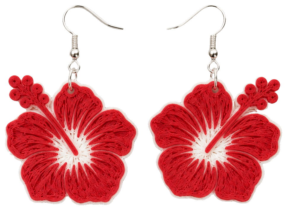 Hibiscus Earring 0.4mm Nozzle — view 1