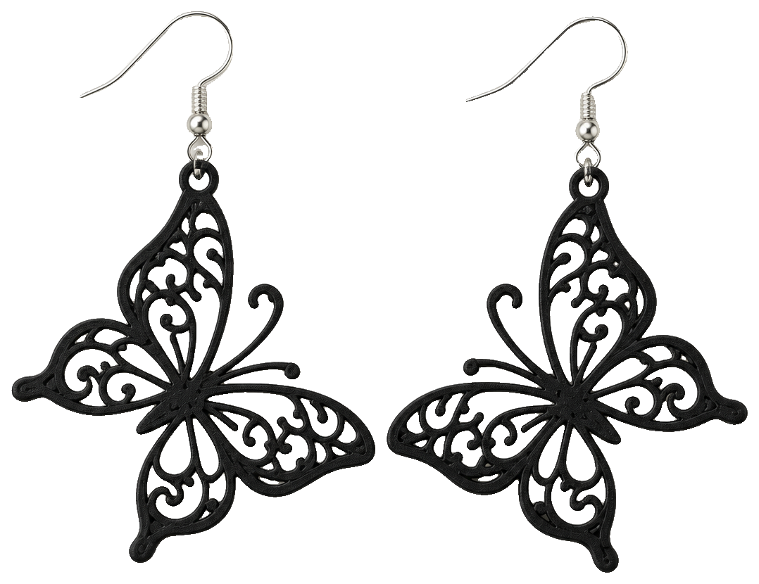 Filigree Flutter Wing Earrings — view 1