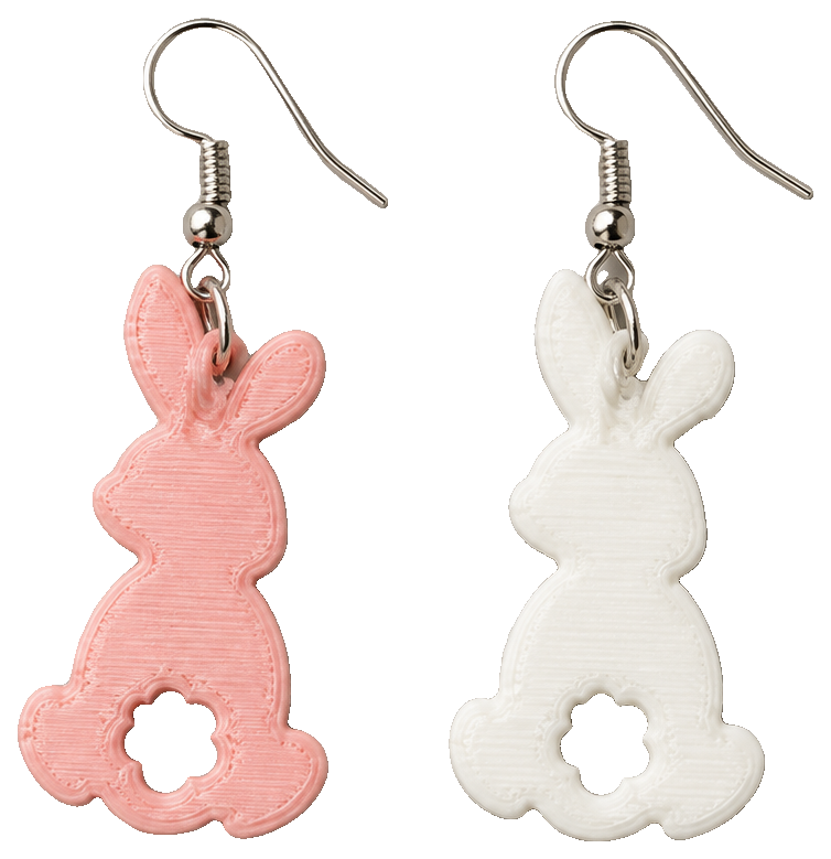 Easter Bunny Earrings by altair3d — view 1