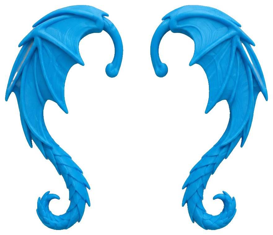 Wyrm Wings Ear Cuffs — view 1