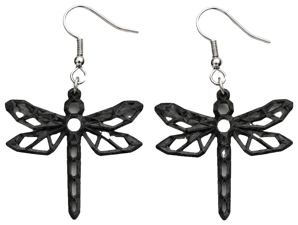 Geometric Dragonfly Earrings – Lightweight — view 1