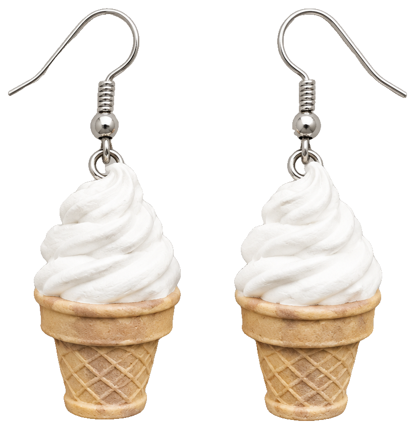 Ice Cream Cone Earrings — view 1