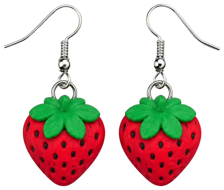 Strawberry Earrings by ShelbysTreasures — view 1