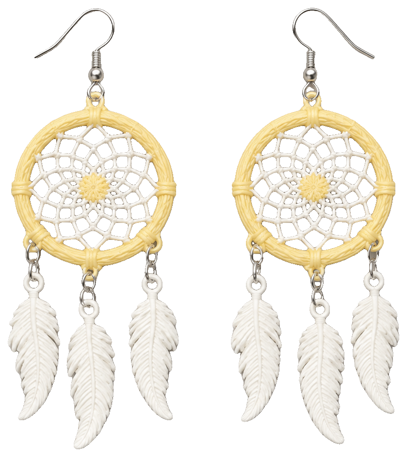 Native Dreamcatcher Earrings (0.2mm Optimized) — view 1