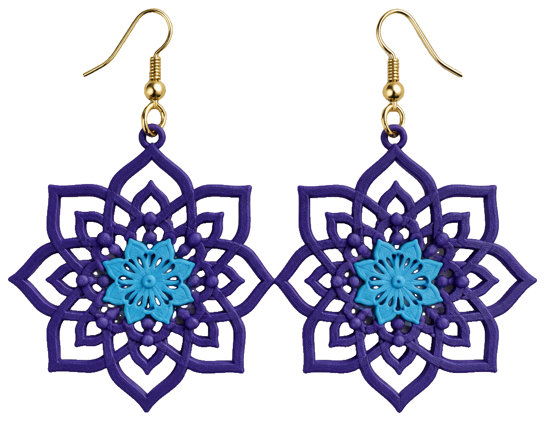 Boucles d'oreilles - Style Mandala — view 1