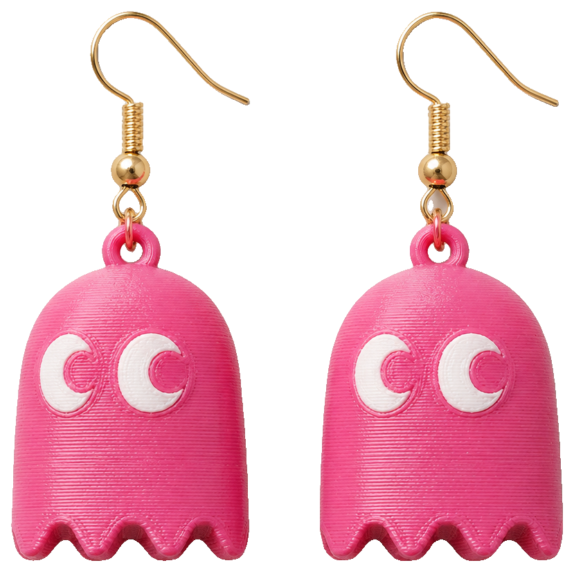 Pac-Man Ghost Earrings — view 1