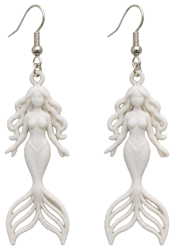 Mermaid earrings by Reis Creations — view 1