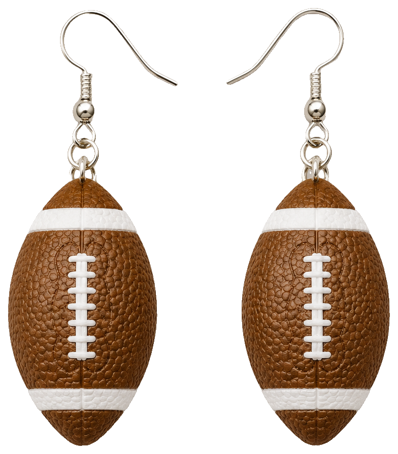 Football Earrings by TinkerTroy — view 1