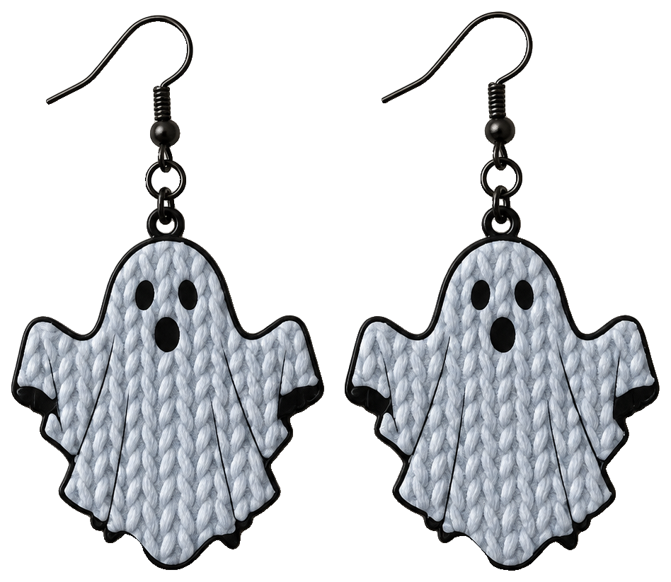 Knit Ghost Earrings — view 1