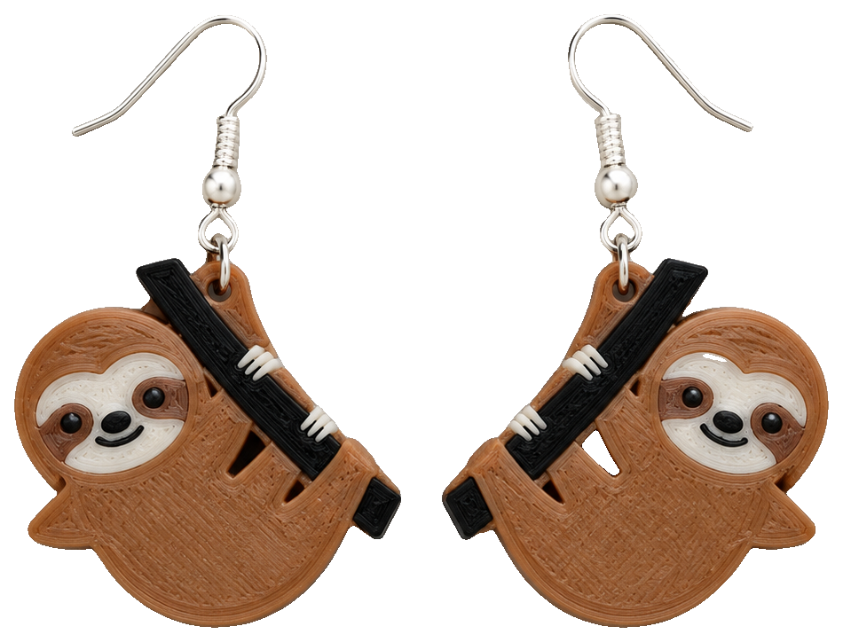 Sloth Earrings — view 1