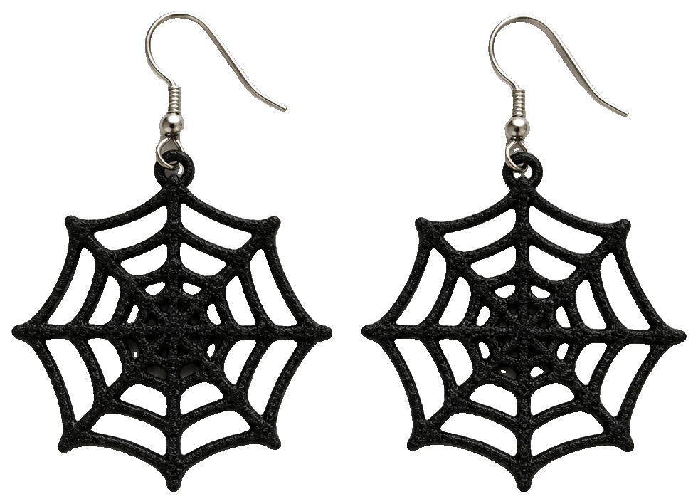 Web Earring Halloween — view 1