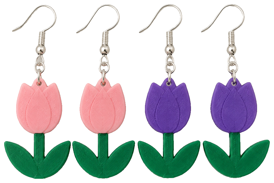 Tulip Earrings — view 1