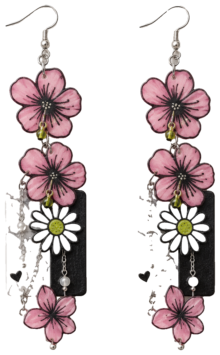 Flower Earrings by dohara1985 — view 1