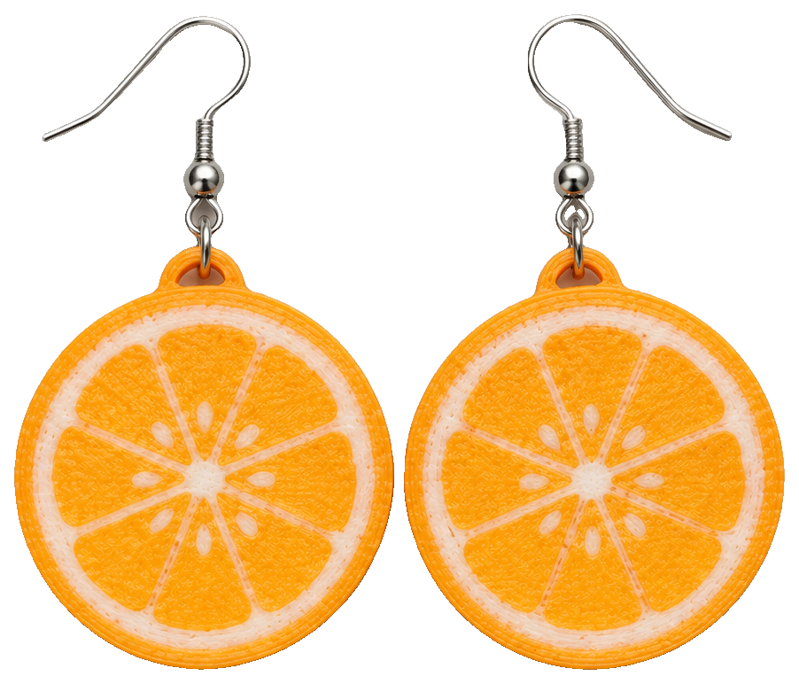 Orange Earrings — view 1