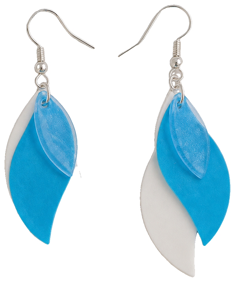 Layered Leaf Earrings — view 1