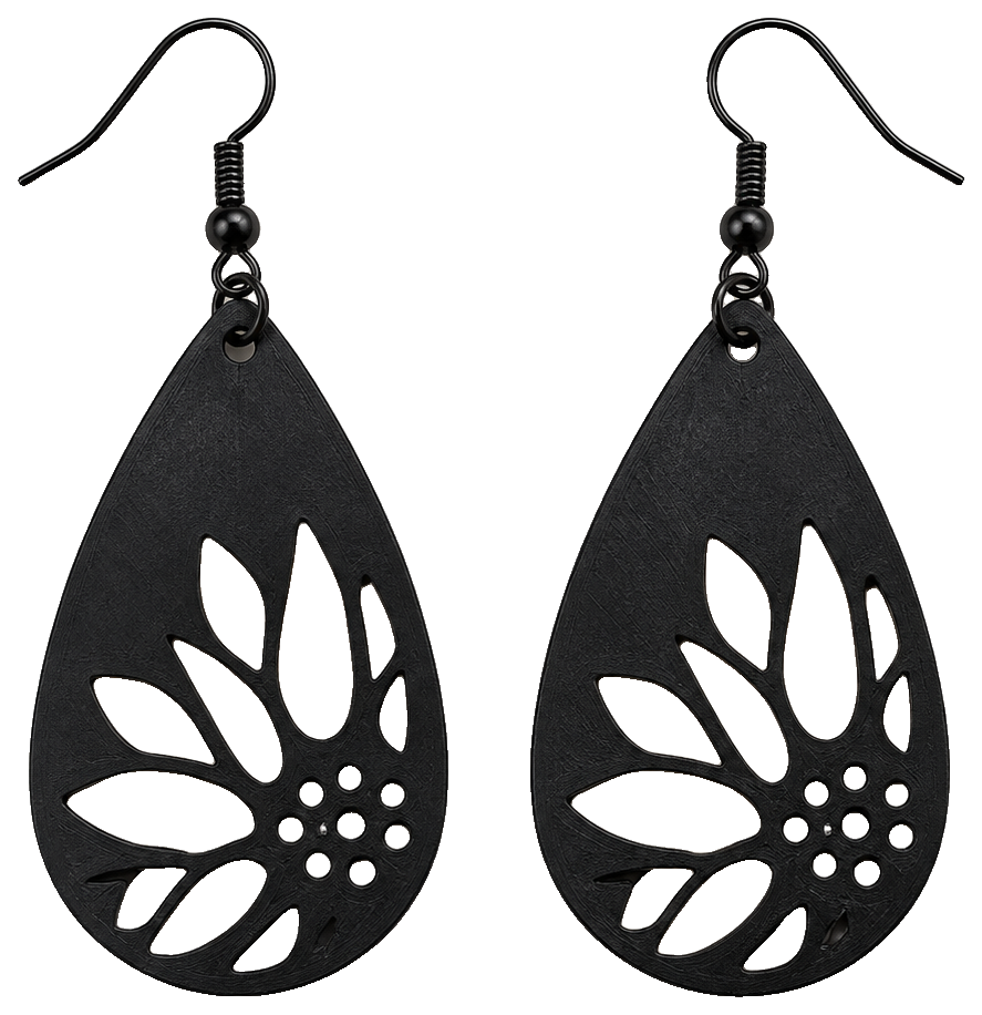 Sunflower earrings by PrintedColorado — view 1