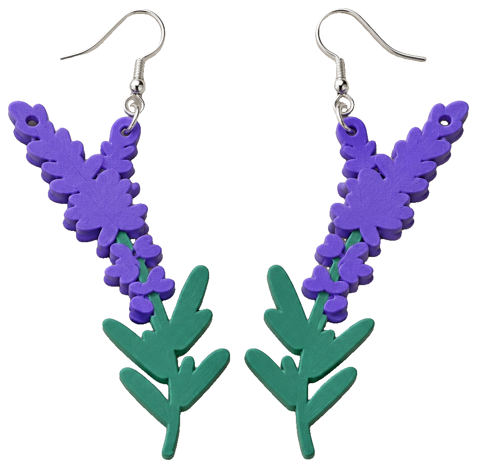 Lavender Earrings — view 1