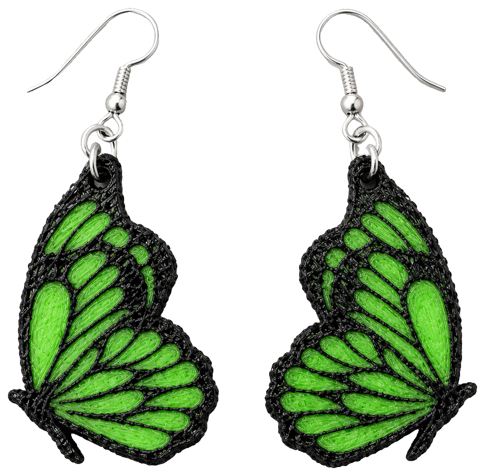 Flutter Wing earrings / Pendientes Mariposa — view 1