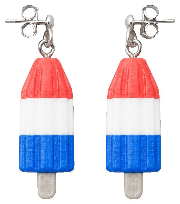 Bomb Pop Stud Earrings — view 1