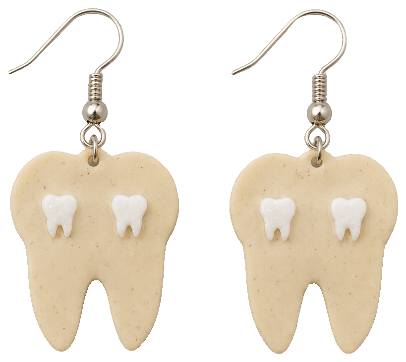 Tooth Stud Earrings — view 1