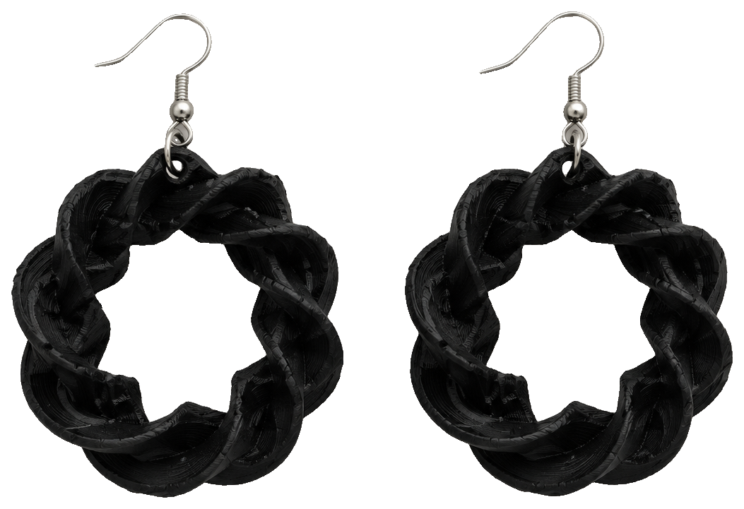Abstract earring — view 1