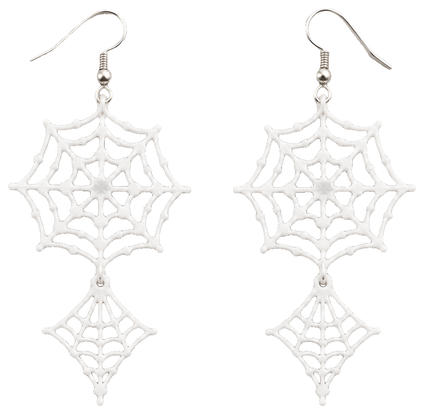 Spider web earrings by dohara1985 — view 1