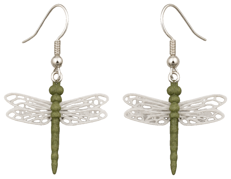Dragonfly earrings 0.2/0.4mm — view 1
