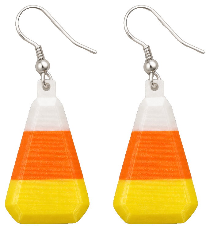 Candy corn earrings by DanBot007 — view 1