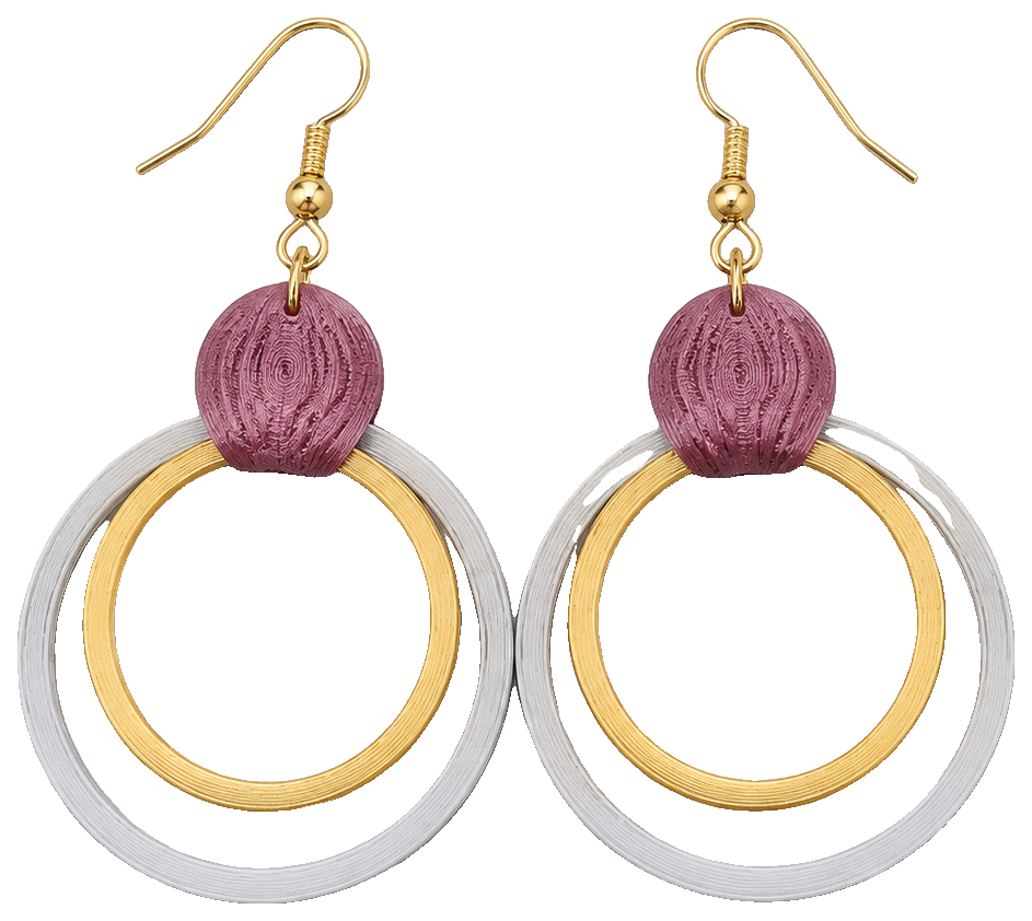 ear rings and card — view 1
