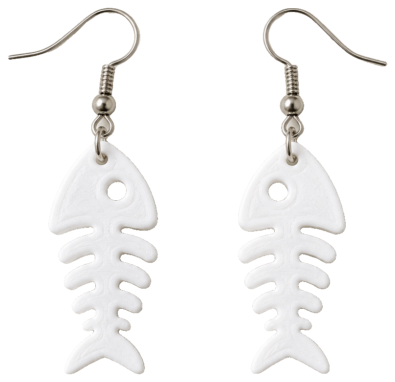Fish earrings by Melix — view 1