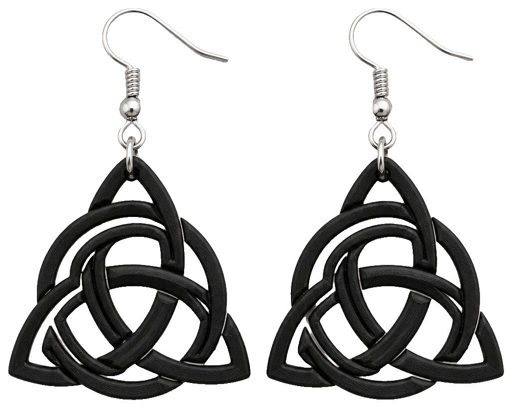 Celtic knot earrings — view 1