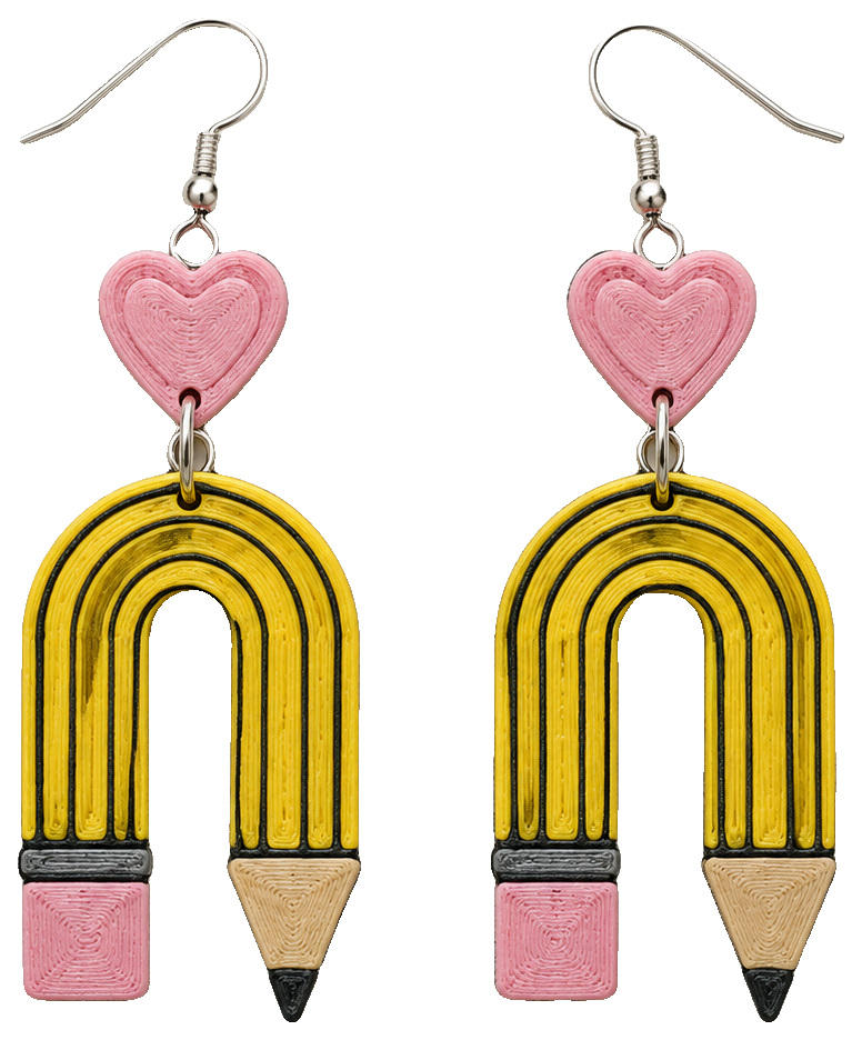 Back to School Pencil Earrings — view 1
