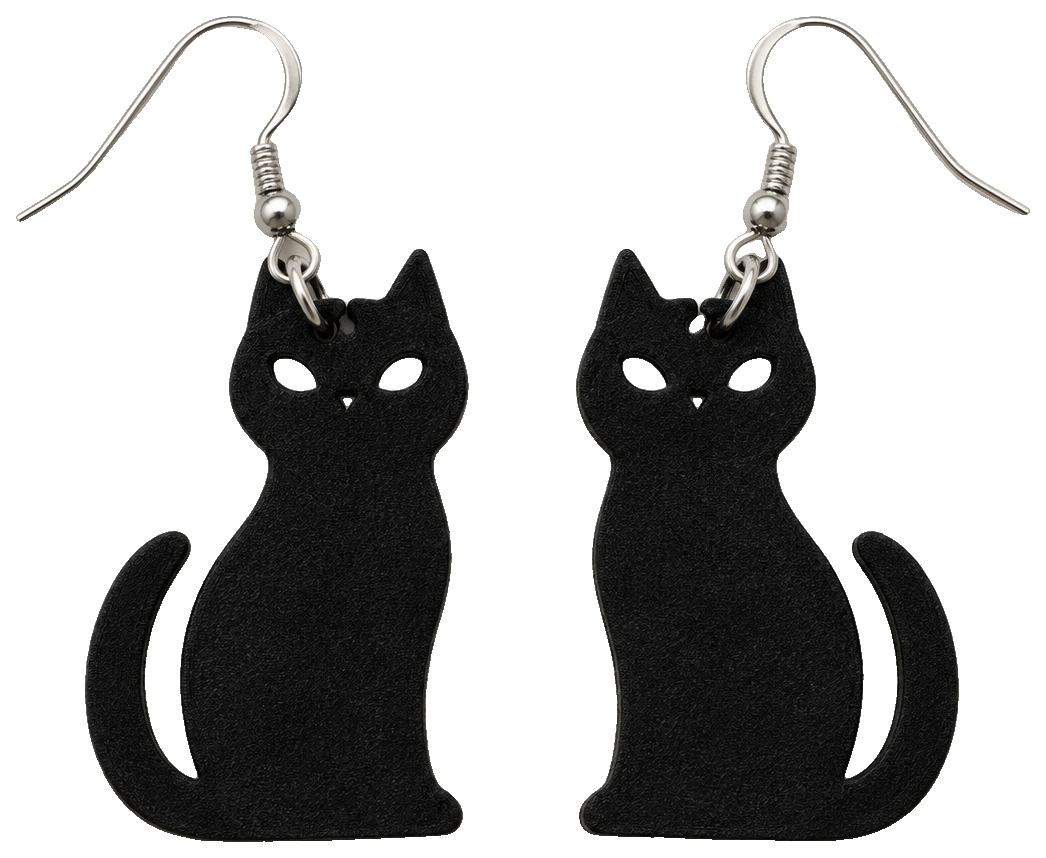 Cat Earrings by Kei — view 1
