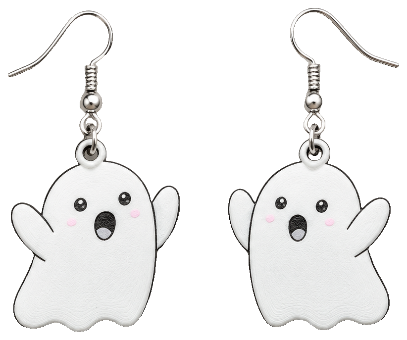 Cute Ghost Earrings — view 1