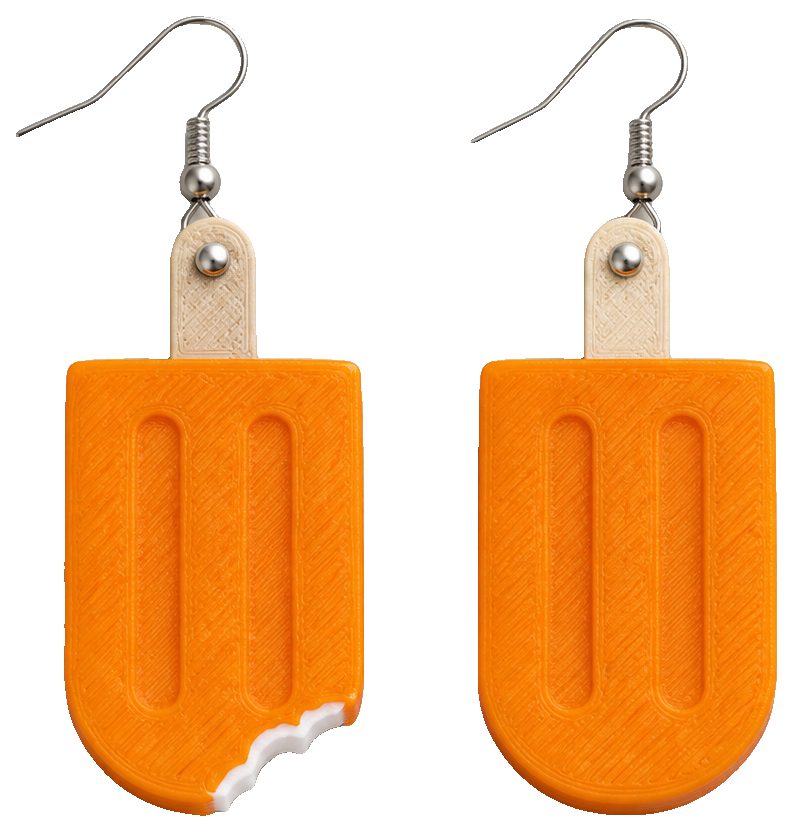 Popsicle earrings - Ice-cream center — view 1