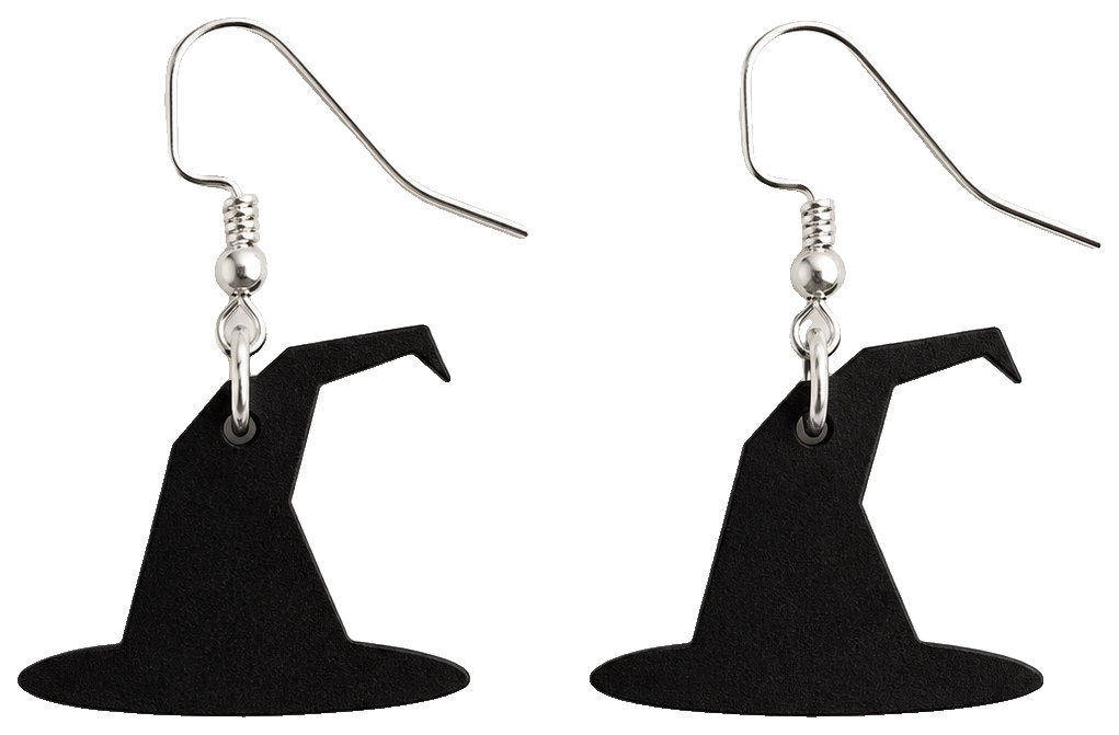 HALLOWEEN WITCH HAT EARRING — view 1