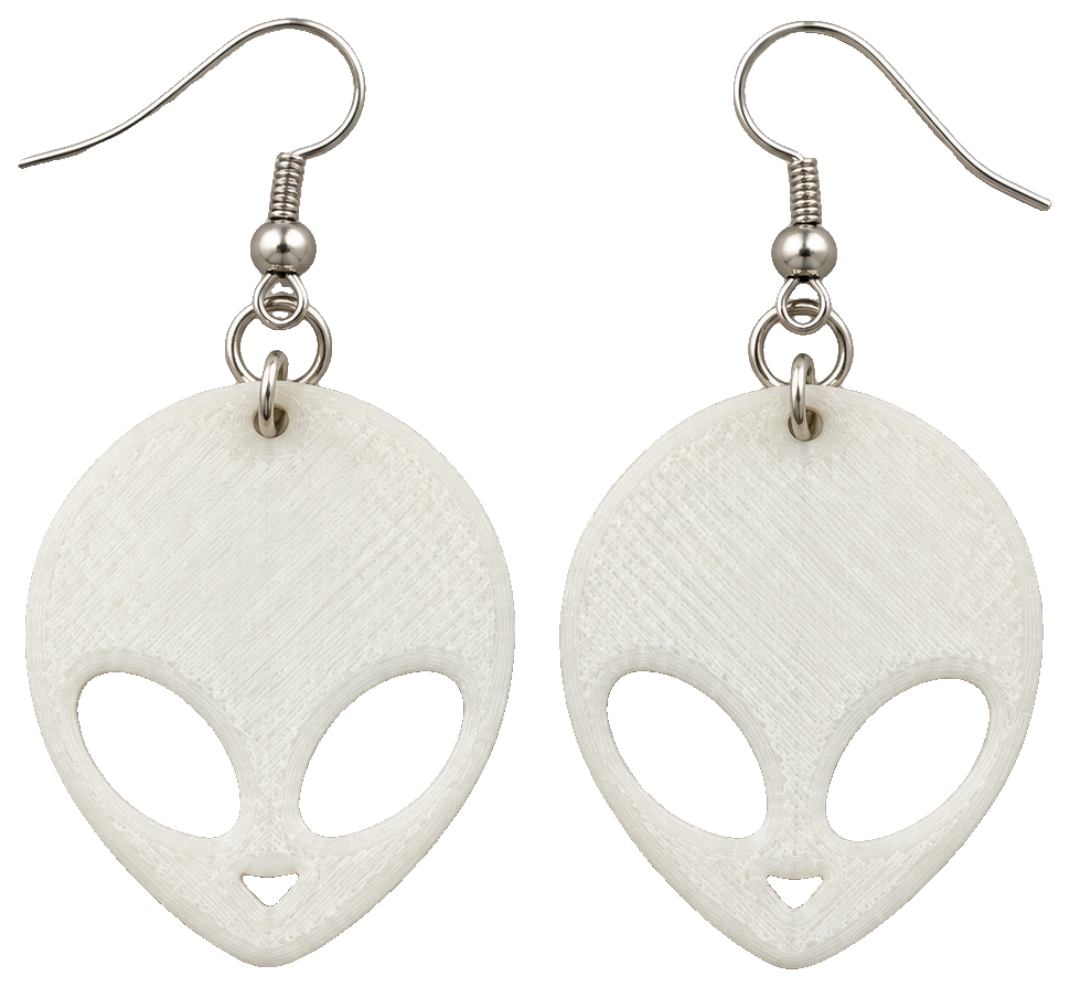 Alien earrings by Haledesigns3d — view 1
