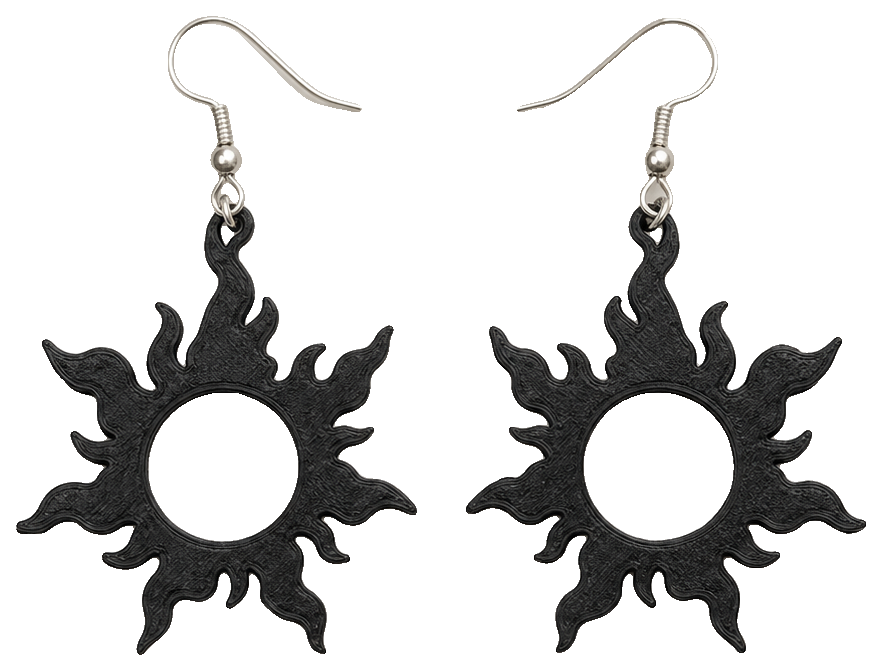 Sun earrings by Portokali — view 1