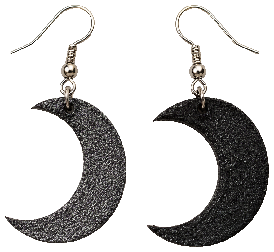 Moon earrings — view 1