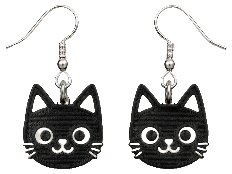 Cats earrings and keychains — view 1
