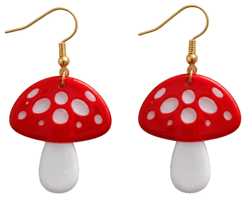 Mushroom earrings by Artist3d — view 1