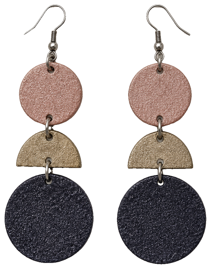 Dangling Circle Earrings — view 1