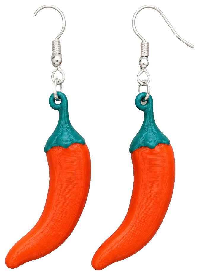 Chili Pepper Earrings — view 1